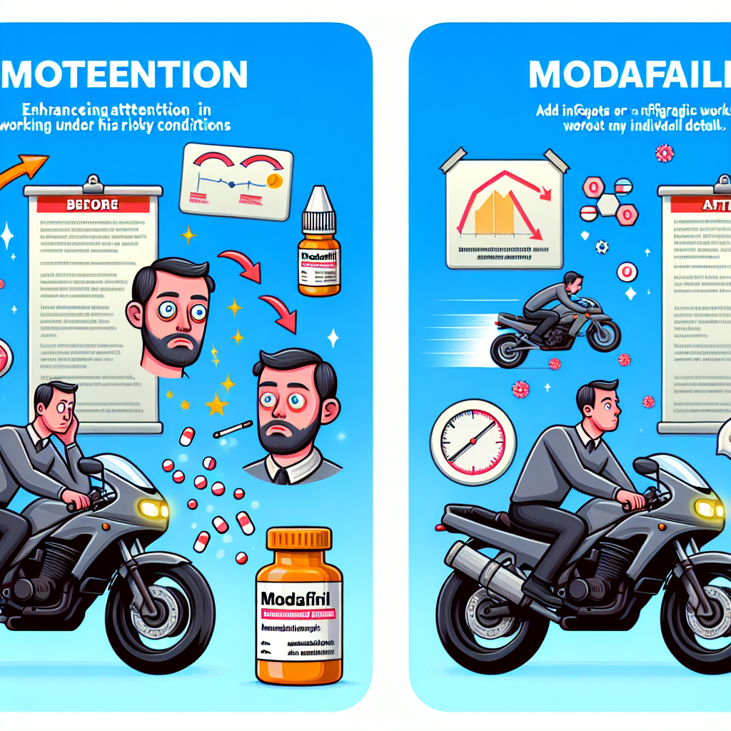 Rôle du Modafinil dans l'augmentation de l'attention lors du travail dans des conditions risquées (motocyclisme)