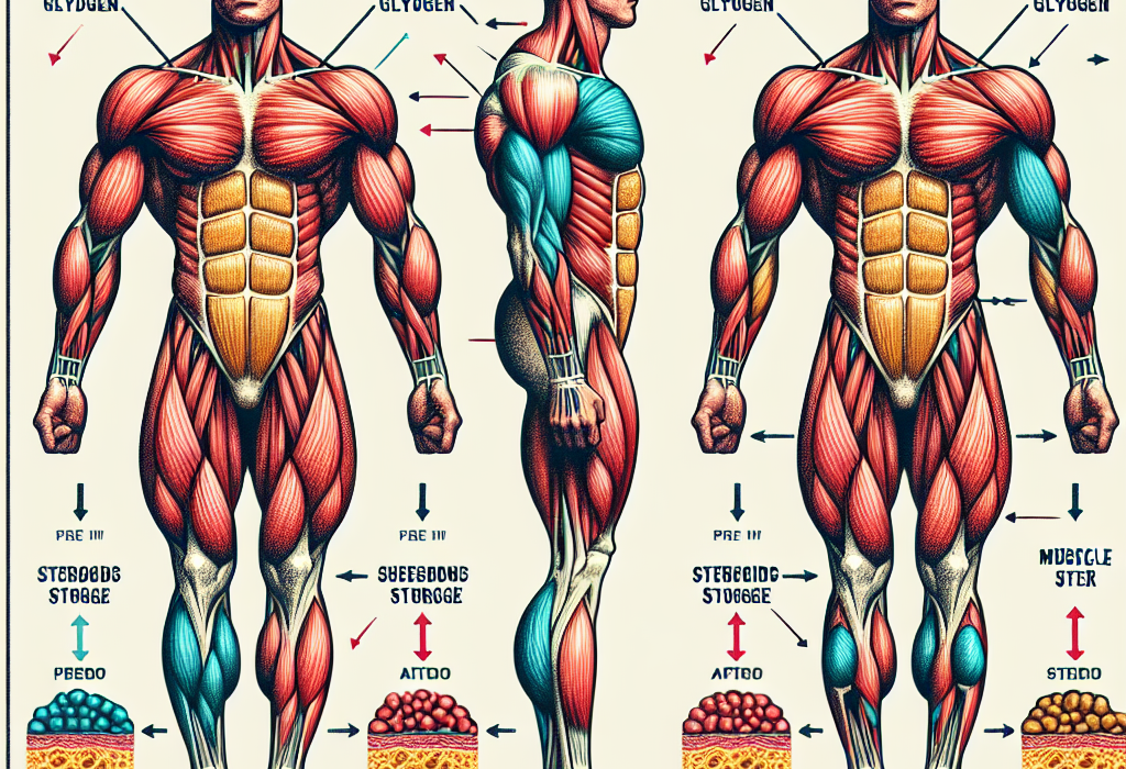 Stéroïdes et augmentation de la capacité à retenir le glycogène musculaire